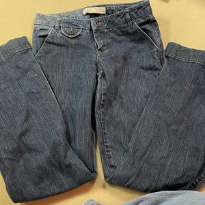 Old navy mid-rise blue jeans.